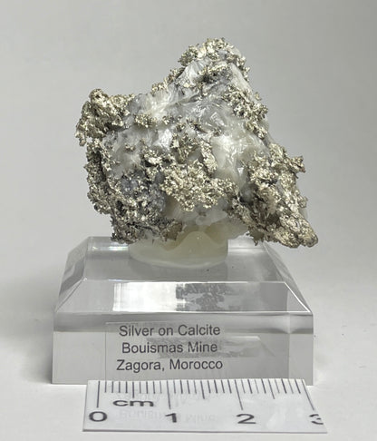 SILVER ON CALCITE, Morocco ISI035