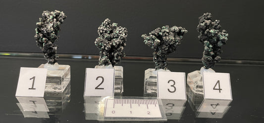 MALACHITE ON NATIVE COPPER, Australia IMC033-36