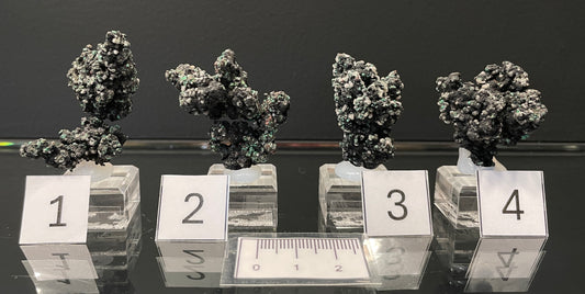 MALACHITE ON NATIVE COPPER, Australia IMC045-48