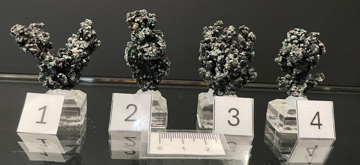 MALACHITE ON NATIVE COPPER, Australia IMC049-52