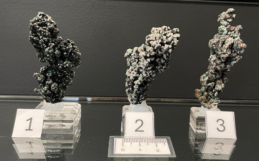 MALACHITE ON NATIVE COPPER, Australia IMC065-67