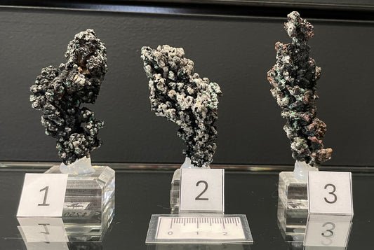 MALACHITE ON NATIVE COPPER, Australia IMC065-67