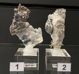 SILVER ON CALCITE, Morocco ISI036-37