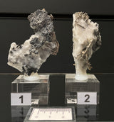 SILVER ON CALCITE, Morocco ISI036-37