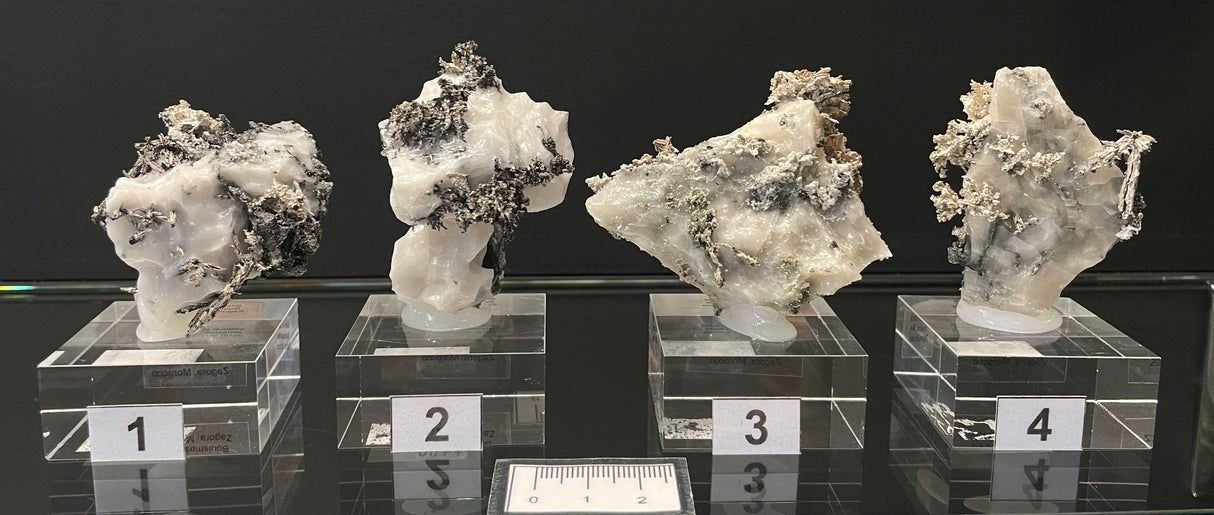 SILVER ON CALCITE, Morocco ISI051-54