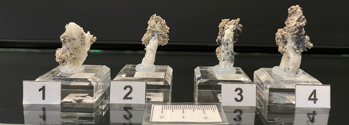 SILVER ON CALCITE, Morocco ISI063-66