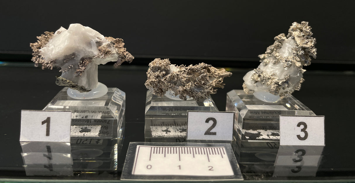 SILVER ON CALCITE, Morocco ISI073-75