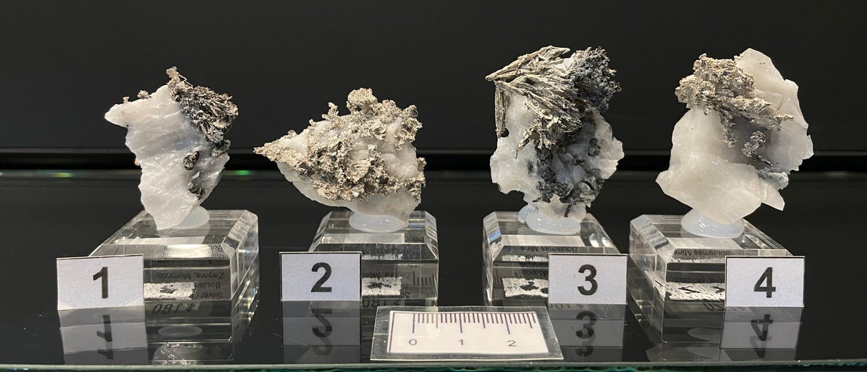 SILVER ON CALCITE, Morocco ISI076-79