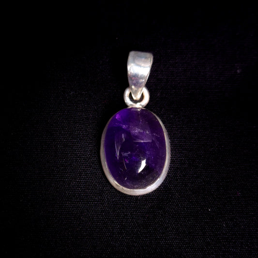 AMETHYST PENDANT set in STERLING SILVER 3SSAMP4