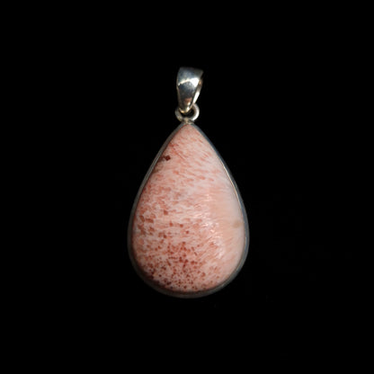 SCOLECITE PENDANT set in STERLING SILVER 3SSSCOP1