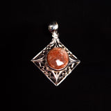 SUNSTONE PENDANT set in STERLING SILVER 3SSSUN