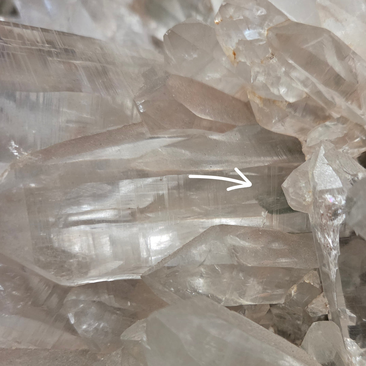 QUARTZ CLUSTER WITH PHANTOM POINTS RBQCP