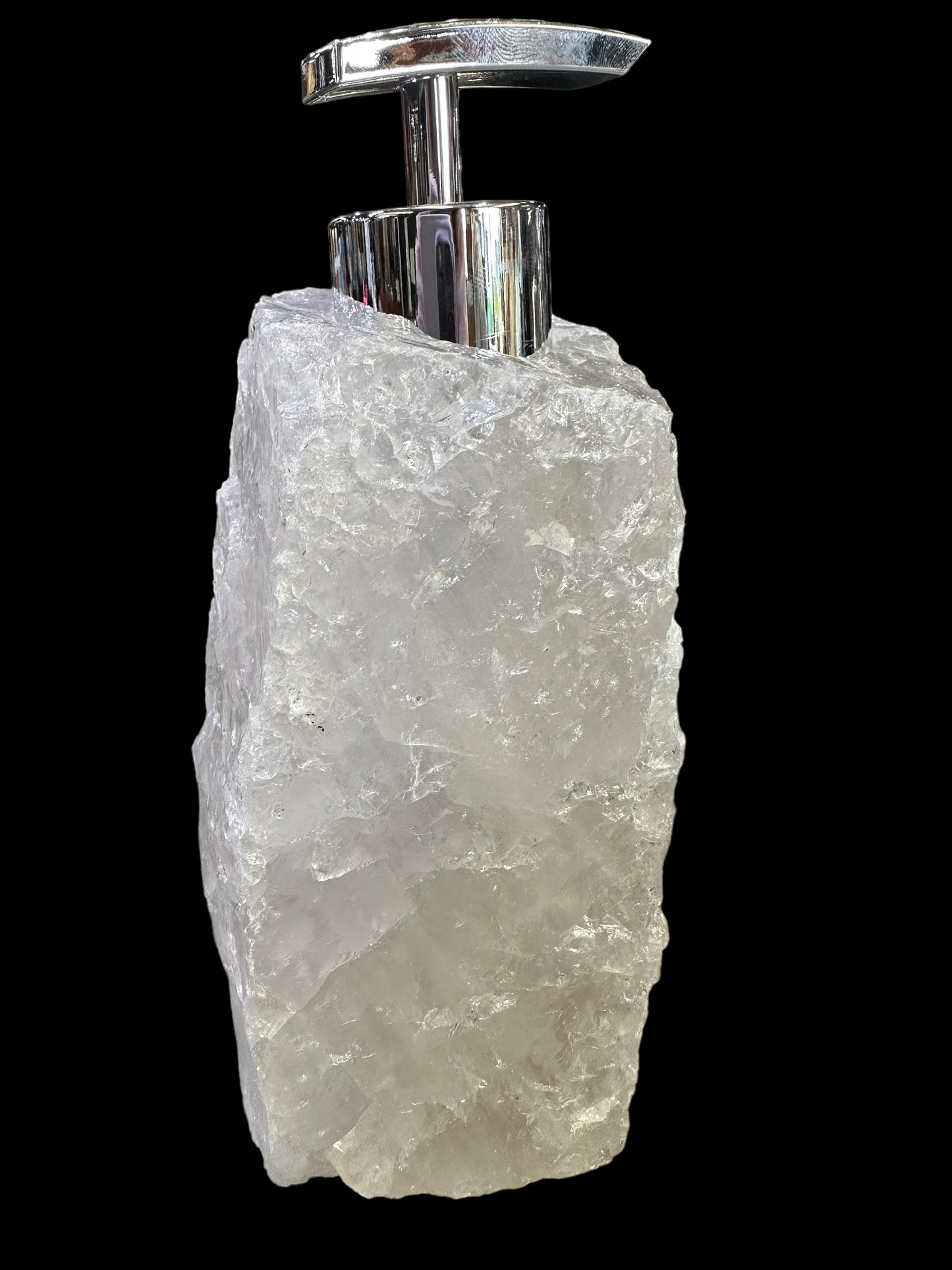 SMOKEY QUARTZ SOAP or HAND CREAM DISPENSER S13