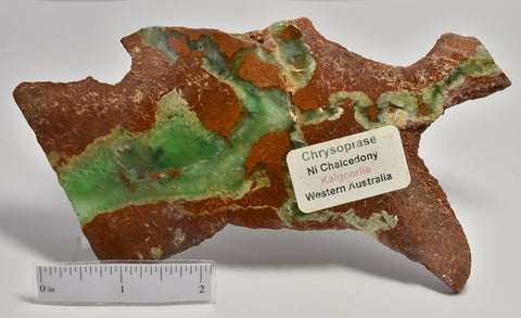 CHRYSOPRASE POLISHED SLICE CHRY00015