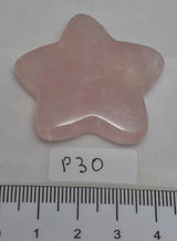 ROSE QUARTZ CARVED POLISHED STAR (P30)