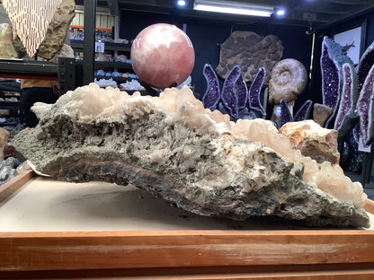Crystal Cluster Calcite and Marcasite