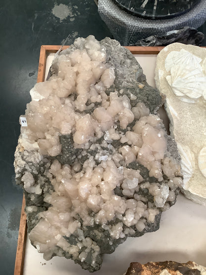 Crystal Cluster Calcite and Marcasite