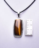 TIGER'S EYE PENDANT set in Sterling Silver J33