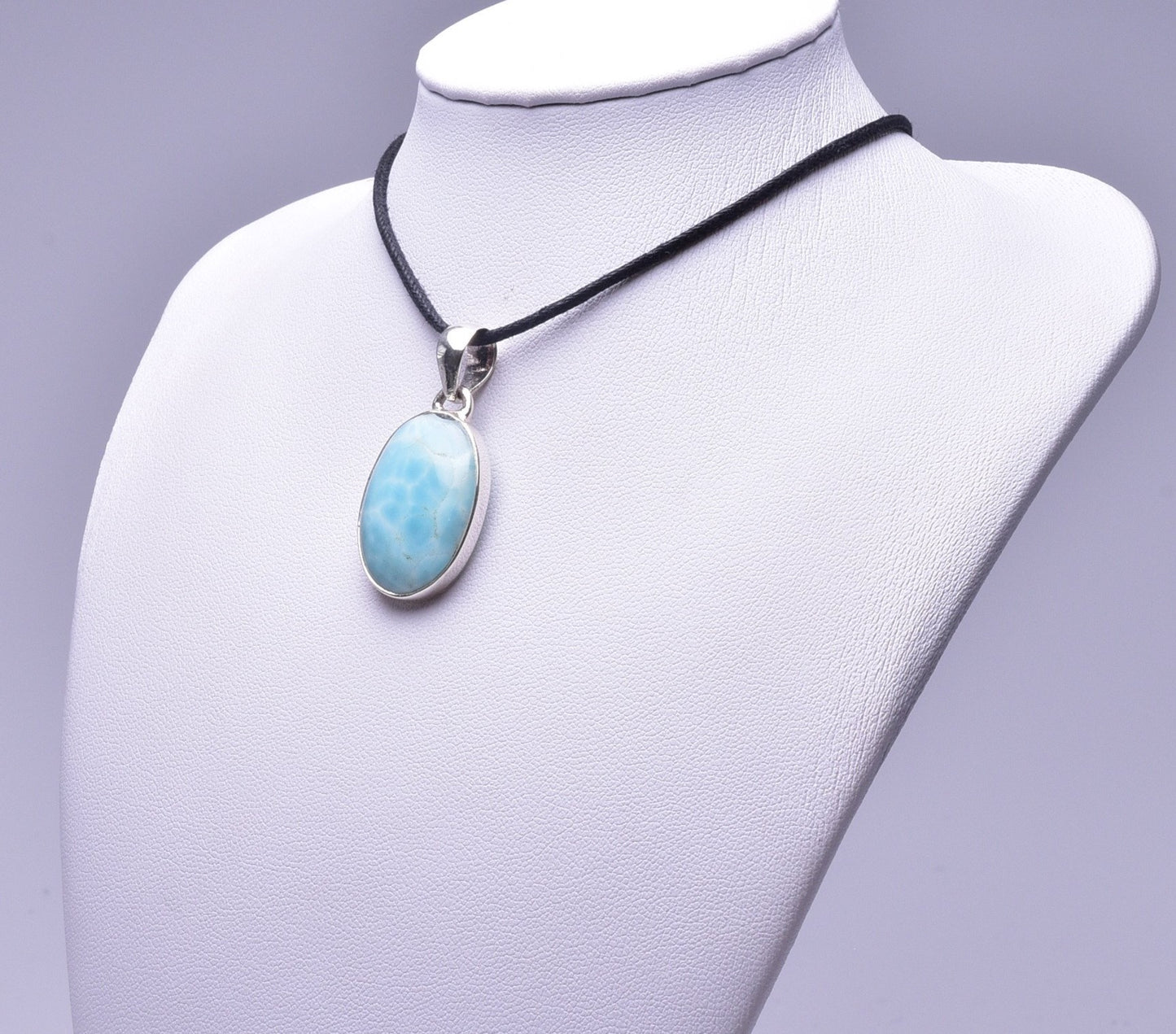LARIMAR PENDENT set IN STERLING SILVER J20