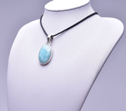 LARIMAR PENDENT set IN STERLING SILVER J20