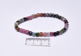 MIXED TOURMALINE BEADED BRACELET J11