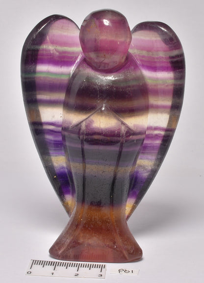 FLUORITE ANGEL CARVING 11 CM P01