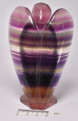 FLUORITE ANGEL CARVING 11 CM P01