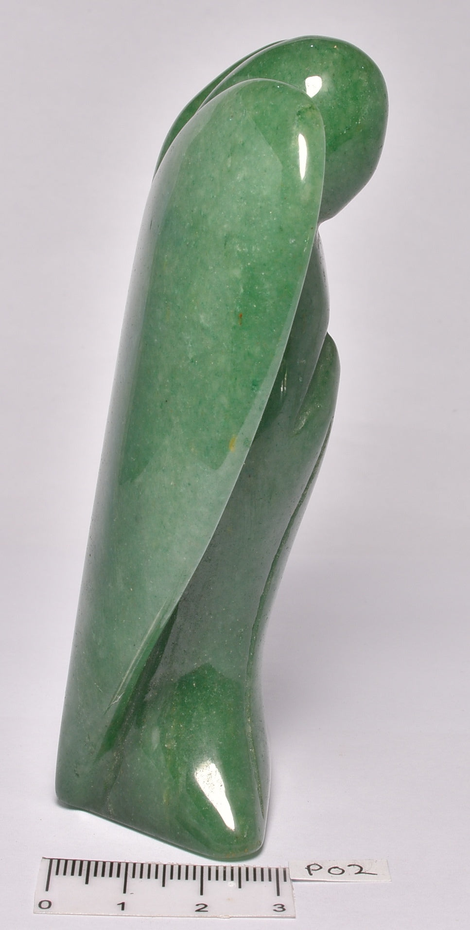 GREEN AVENTURINE ANGEL CARVING 11 CM P02