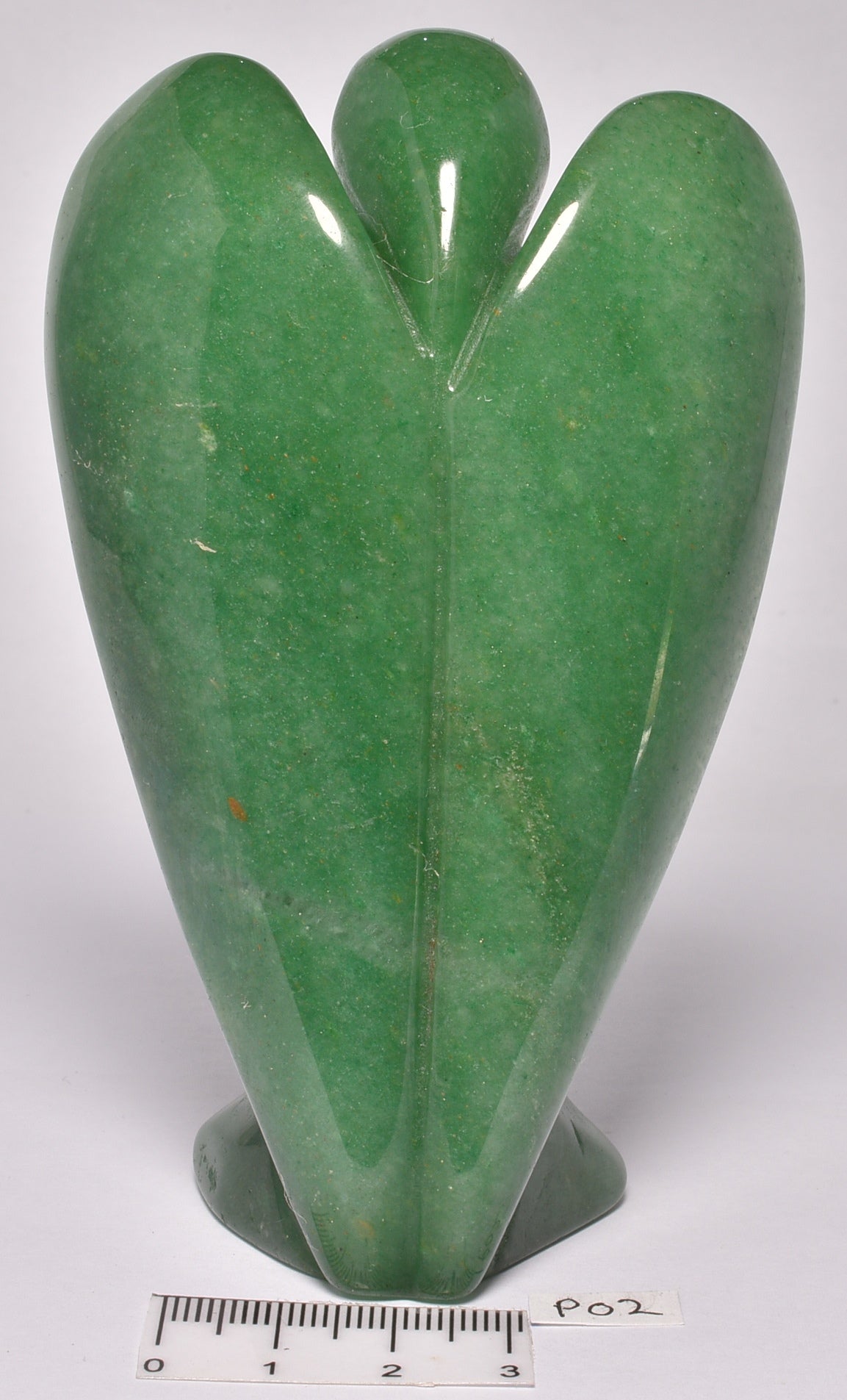 GREEN AVENTURINE ANGEL CARVING 11 CM P02