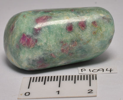 RUBY and FUCHSITE POLISHED CRYSTAL FREEFORM P1094