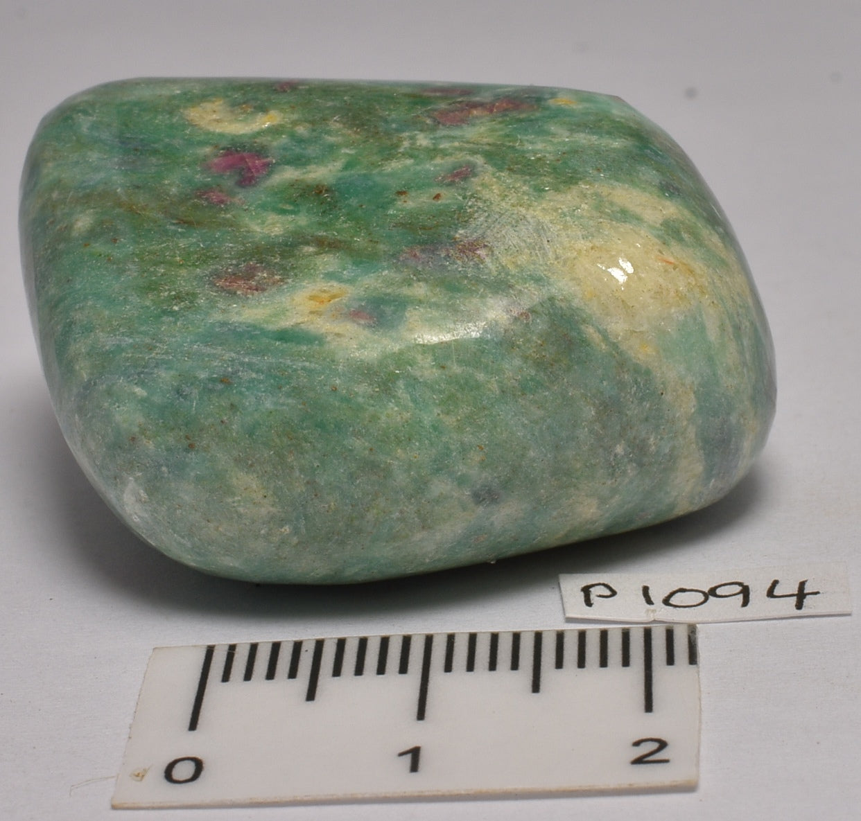 RUBY and FUCHSITE POLISHED CRYSTAL FREEFORM P1094