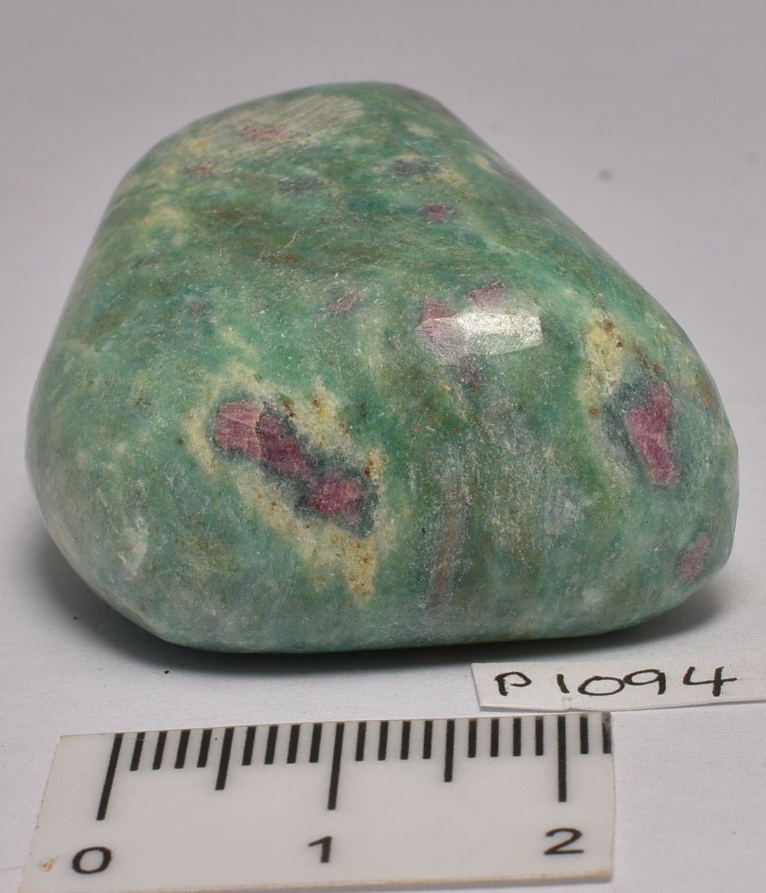 RUBY and FUCHSITE POLISHED CRYSTAL FREEFORM P1094