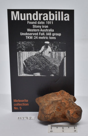 MUNDRABILLA IRON METEORITE 80 GRAMS MT82