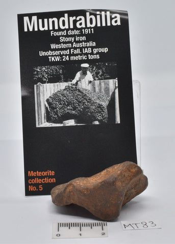 MUNDRABILLA IRON METEORITE 85 GRAMS MT83