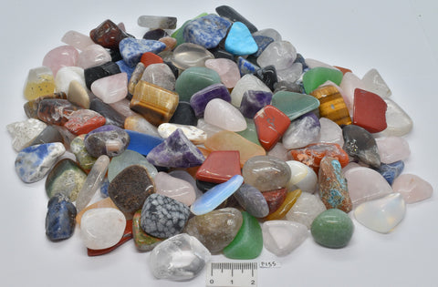 MIXED POLISHED CRYSTALS TUMBLES 1 KILO T44