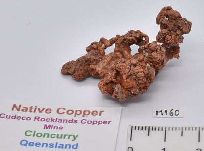 NATIVE COPPER, CLONCURRY, QUEENSLAND, AUSTRALIA M160