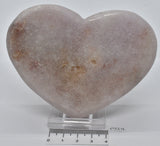 PINK AMETHYST HEART CARVING 10 cm P524