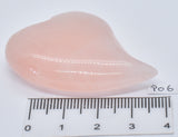 ROSE QUARTZ POLISHED CRYSTAL HEART CARVING 4.5 CM P06