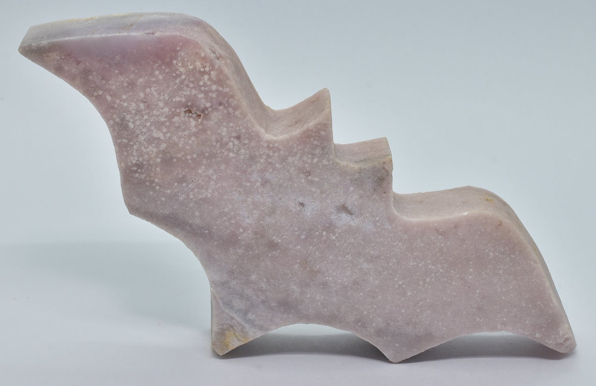 PINK AMETHYST BAT CARVING P450