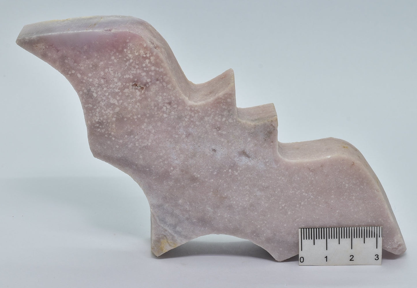 PINK AMETHYST BAT CARVING P450