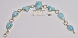 LARIMAR BRACELET set in Sterling Silver J52