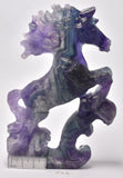 FLUORITE CRYSTAL HORSE CARVING 14.5 cm P37