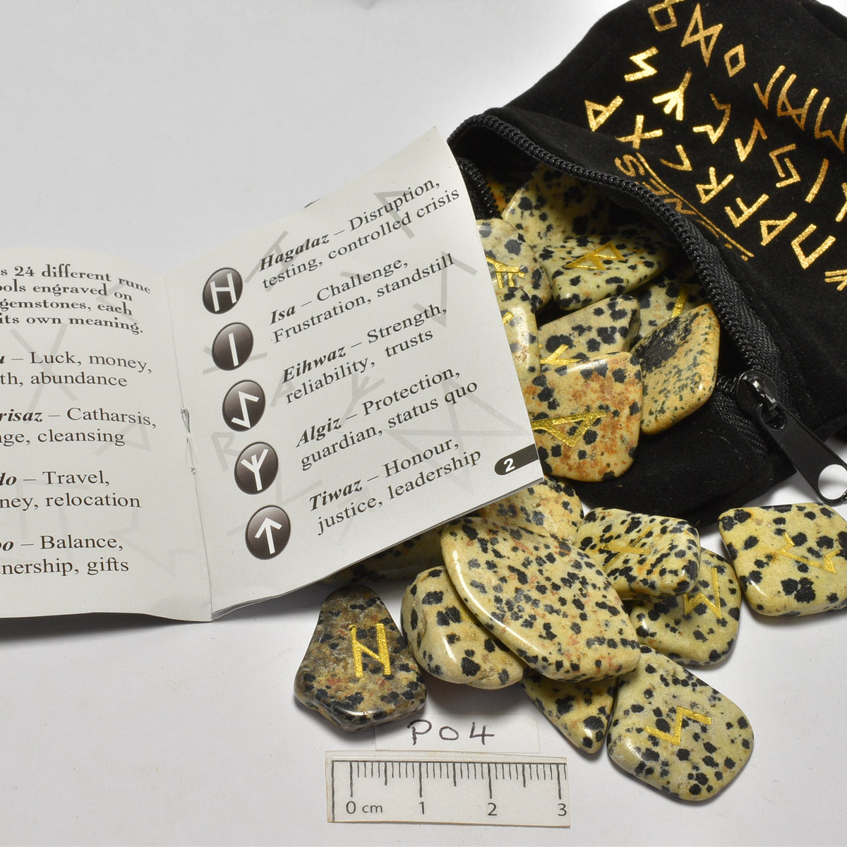 RUNES IN DALMATION JASPER P04 – Crystal World Exhibition Centre and Sales