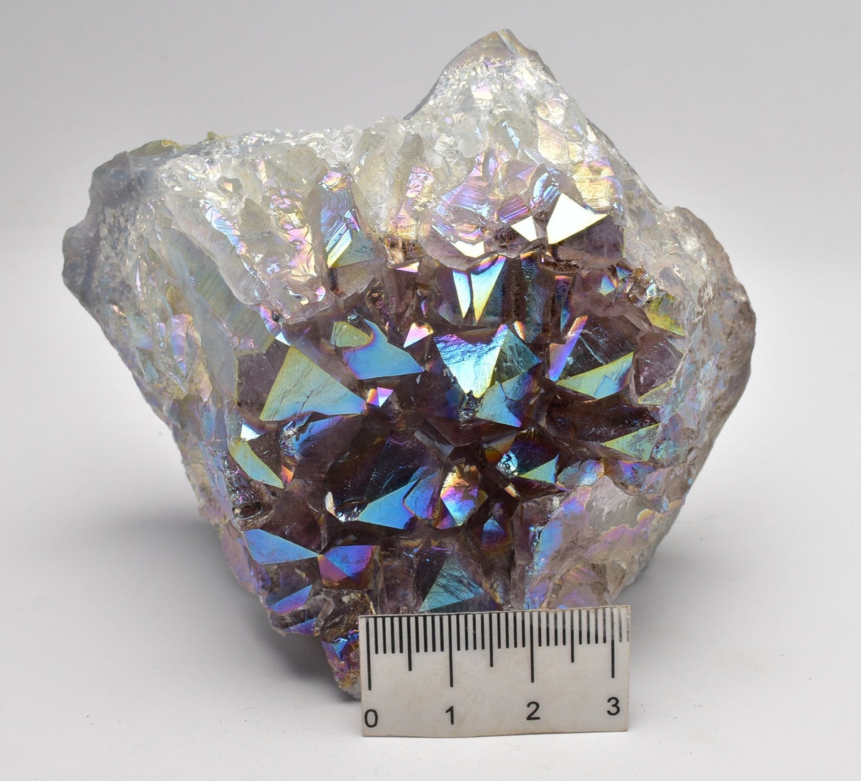 AURA COATED AMETHYST CLUSTER P603
