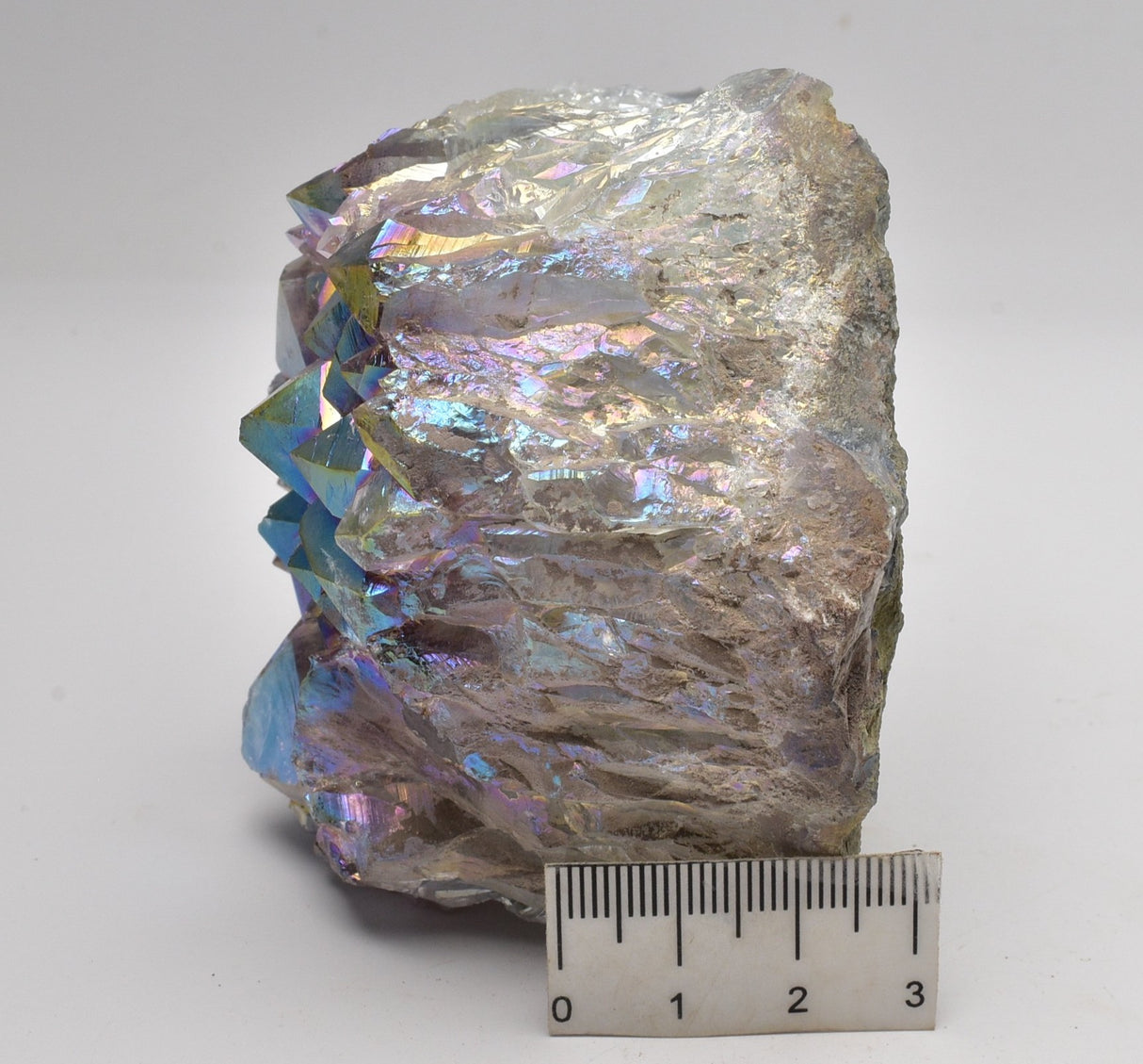 AURA COATED AMETHYST CLUSTER P603