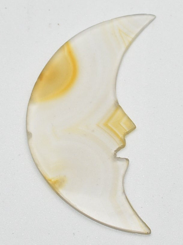 IRIS AGATE MOON CARVING P798