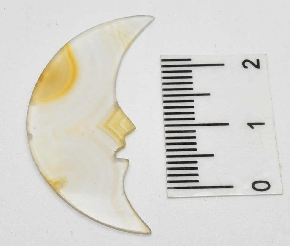 IRIS AGATE MOON CARVING P798