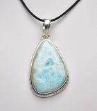 LARIMAR TEAR DROP PENDENT J77