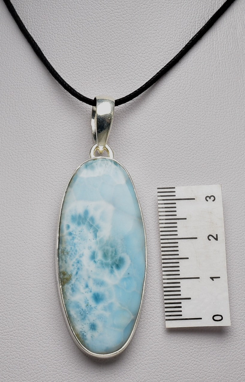 LARIMAR OVAL PENDENT J72