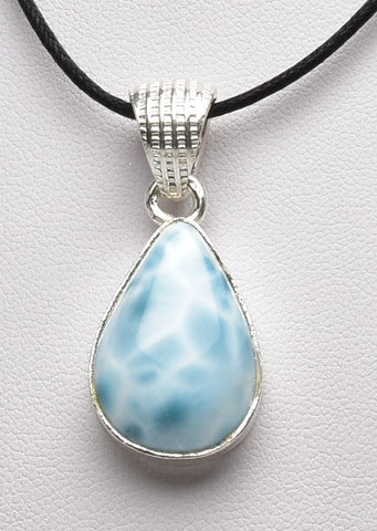 LARIMAR TEAR DROP PENDENT J71